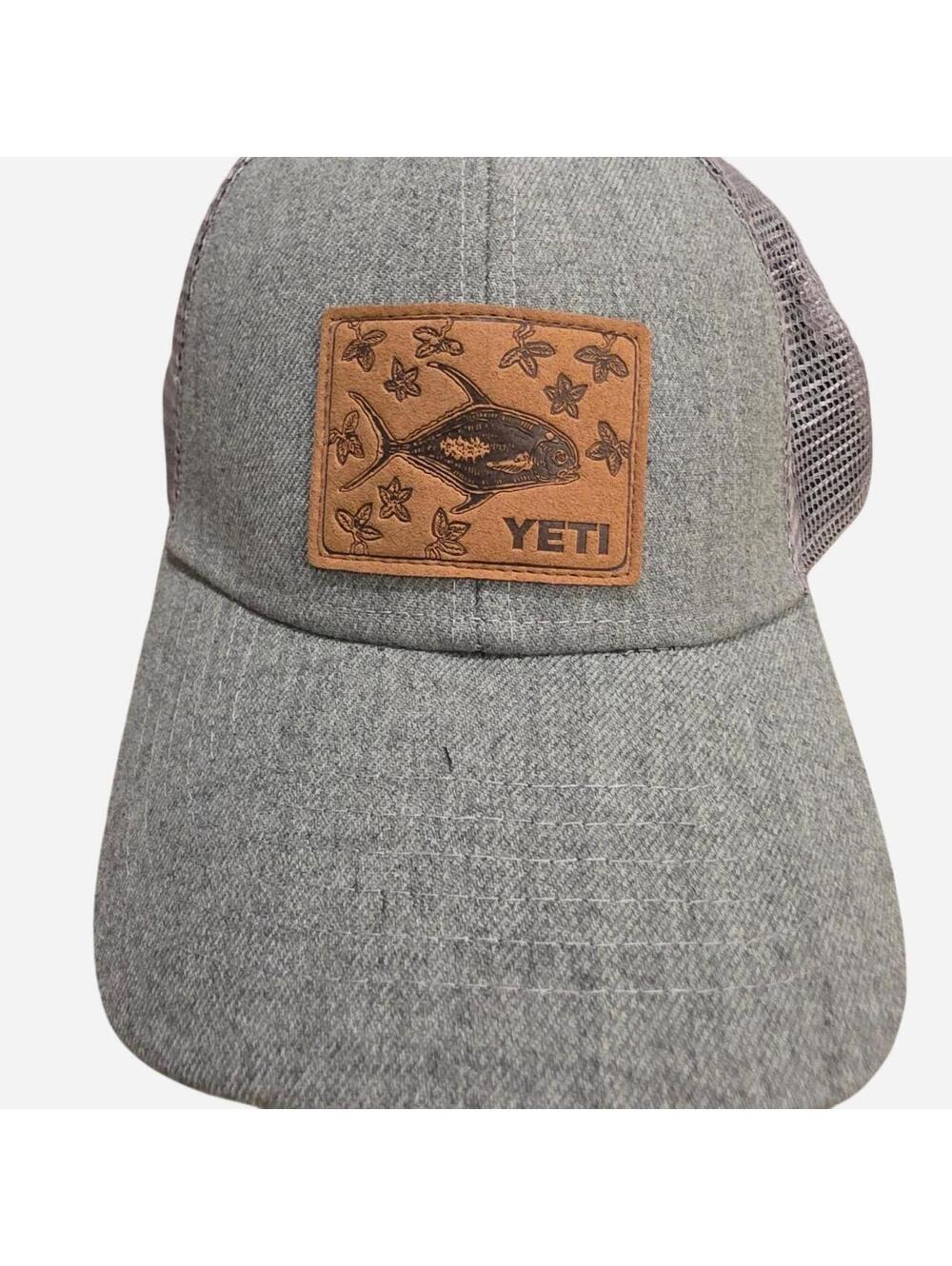 Yeti Men's Grey and Blue Hat